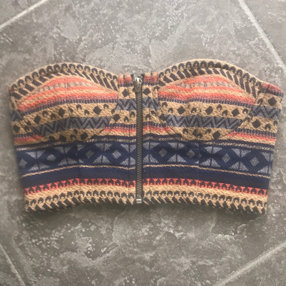 Strapless cropped top s S